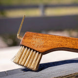 Hairy Copper Bristle Wooden Hoof Pick