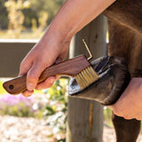 Hairy Copper Bristle Wooden Hoof Pick