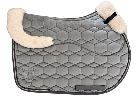 EA Mattes Jump Saddle Blanket - Lambskin Panels & Top Trims