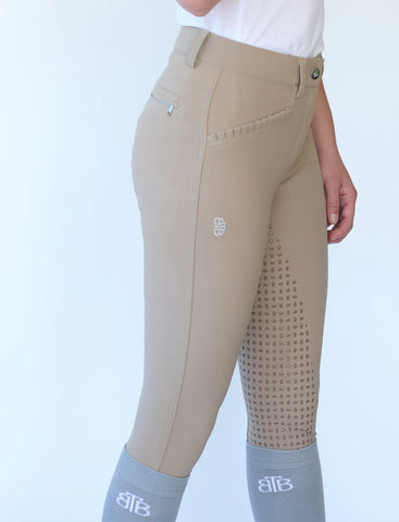 BTB Zara Beige Competition Breech High Waist